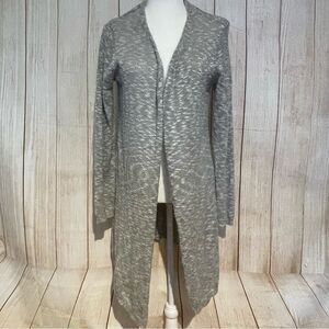Belldini Gray Long Open-Front Cardigan Size L Preowned